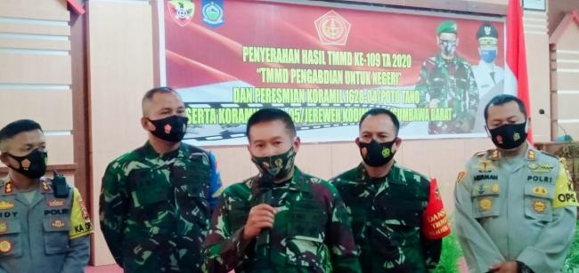 Pangdam IX/Udayana Resmikan Dua Koramil Jajaran Kodim 1628/Sumbawa Barat